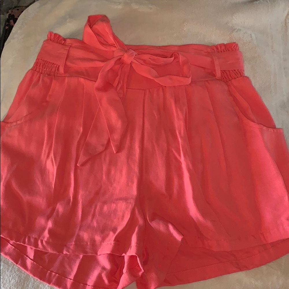 Boho coral shorts